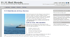 Desktop Screenshot of 1111bailbonds.com